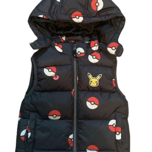 Pokémon Puffer Vest H&M size 6-7 - Picture 2 of 6